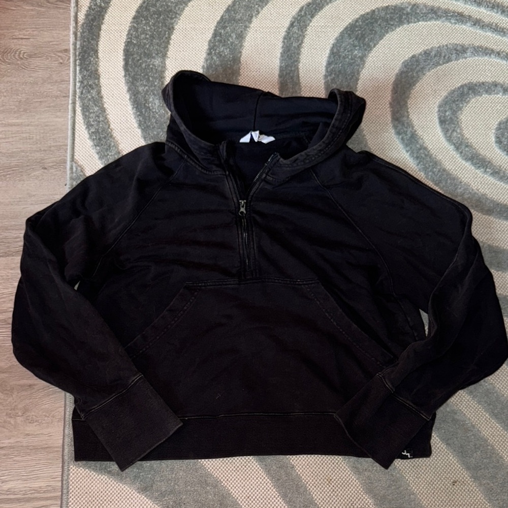 Women’s Black Half-Zip Sweatshirt